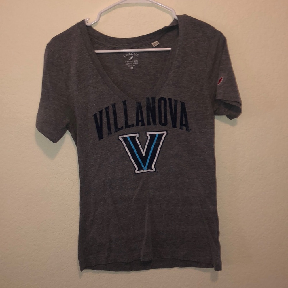 Solid gray Villanova tee